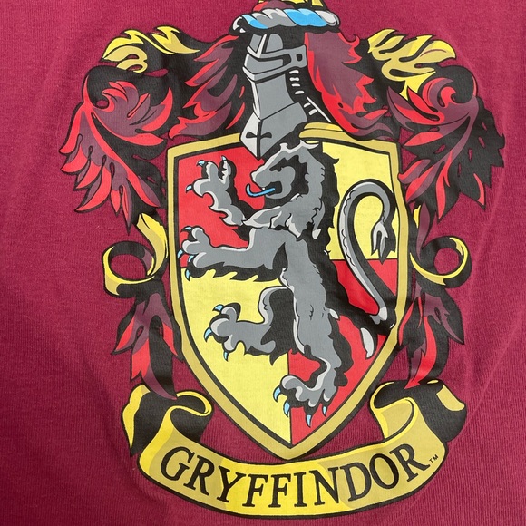 Harry Potter Gryffindor Crest Tank Top - Burgundy | 100% Cotton | Youth Size: 12 - Picture 5 of 6
